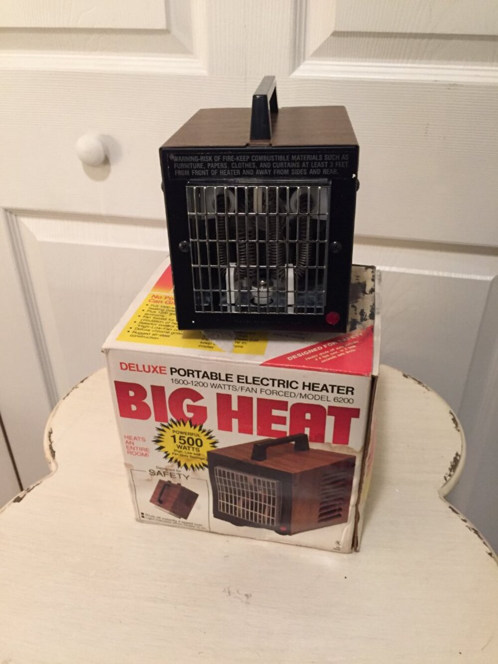 Big Heat Model 6200 Deluxe Portable Electric Heater 1500W NEW W/BOX DAMAGE